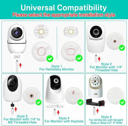 Universal Baby Monitor Camera Stand for HelloBaby,Infant Optics DXR-8 & DXR-8Pro, Nanit Pro Momcozy Baby Monitor Stand - Height Adjustable Baby Camera Floor Stand for Eufy, VTech, Owlet and VAVA etc. in Saudi Arabia