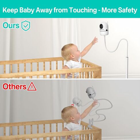 Universal Baby Monitor Camera Stand for HelloBaby,Infant Optics DXR-8 & DXR-8Pro, Nanit Pro Momcozy Baby Monitor Stand - Height Adjustable Baby Camera Floor Stand for Eufy, VTech, Owlet and VAVA etc. in Saudi Arabia
