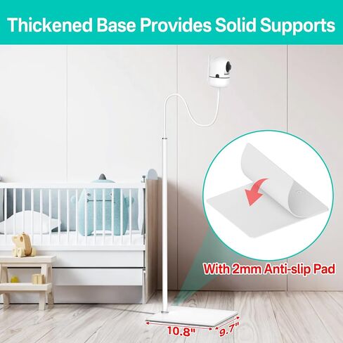 Universal Baby Monitor Camera Stand for HelloBaby,Infant Optics DXR-8 & DXR-8Pro, Nanit Pro Momcozy Baby Monitor Stand - Height Adjustable Baby Camera Floor Stand for Eufy, VTech, Owlet and VAVA etc. in Saudi Arabia