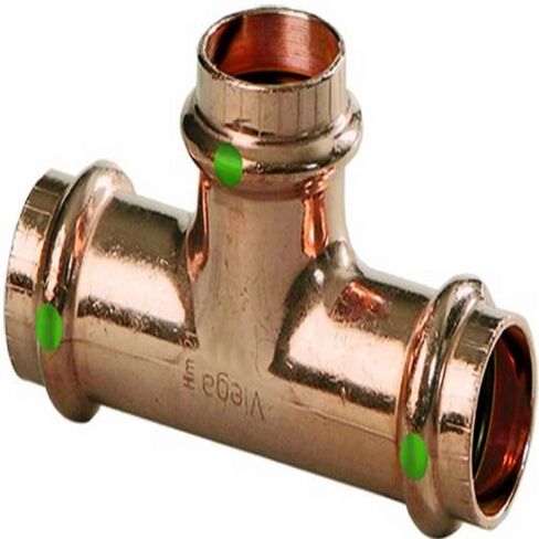 VIEGA 77387 تي شيرت Propress Zero Lead Copper مع مكبس 3/4 بوصة × مكبس (5 عبوات) in Kuwait