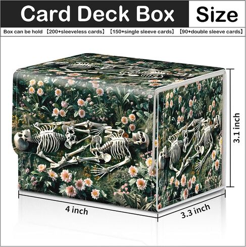 Card Deck Box for MTG Trading Cards with Magnetic Closure,Premium Card Storage Box Case Cover for TCG CCG Magic Cards,Blue Pirate Ship in Kuwait