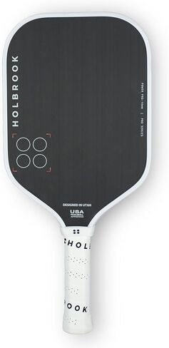 مجاديف Holbrook Pickleball - Power Pro (سلسلة Pro) Elite USAPA مجداف كرة Pickleball مع سطح من ألياف الكربون، قلب من مادة البولي بروبيلين الإسفنجي من Edgecraft، لمسة يمكن التحكم فيها، الطاقة والدوران in Kuwait