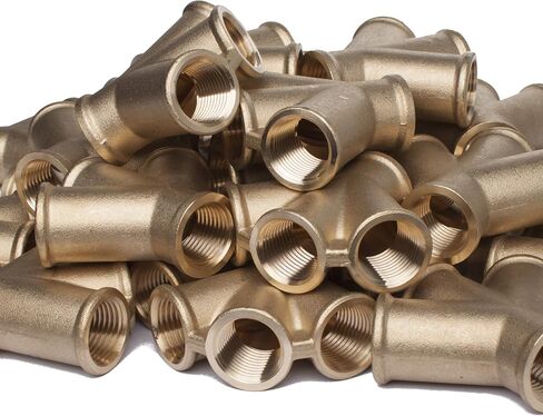 LTWFITTING أنبوب نحاسي أنثى 4 اتجاهات Y تركيب متقاطع 1/2 بوصة NPT وقود هواء ماء (عبوة من 2) in Kuwait