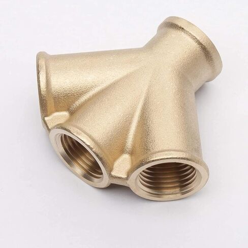 LTWFITTING أنبوب نحاسي أنثى 4 اتجاهات Y تركيب متقاطع 1/2 بوصة NPT وقود هواء ماء (عبوة من 2) in Kuwait