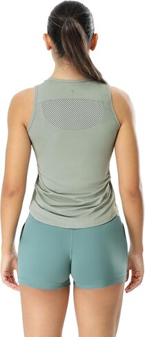 icyzone High Neck Workout Tank Tops for Women, Quick Dry Gym Athletic Yoga Exercise Running Sports Shirts in Kuwait