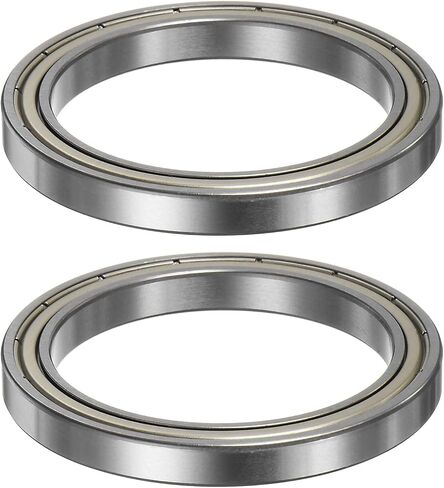 HARFINGTON 4pcs 6801ZZ Deep Groove Ball Bearings 12mm Bore 21mm OD 5mm Thick Chrome Steel ABEC5 Double Shielded Bearing for Motors Pumps Conveyors in Saudi Arabia