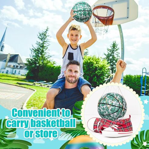 3 Pcs Kid Basketball Youth Basketball Size 5 (27.5") Leather Basketball Kid Youth Adult Basketball Colorful Pattern Indoor Outdoor Basketball Game for Boy Girl Women Men in Saudi Arabia