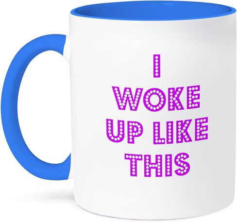 3dRose I Woke Up Like This Mug, 11 oz, Black in Saudi Arabia