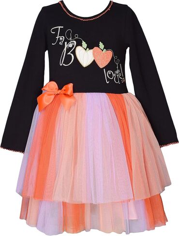 Bonnie Jean Faboolous Girls Halloween Dress - Long Sleeve with Tutu Skirt- Baby, Little Girl, and Toddler Halloween Outfit in Saudi Arabia