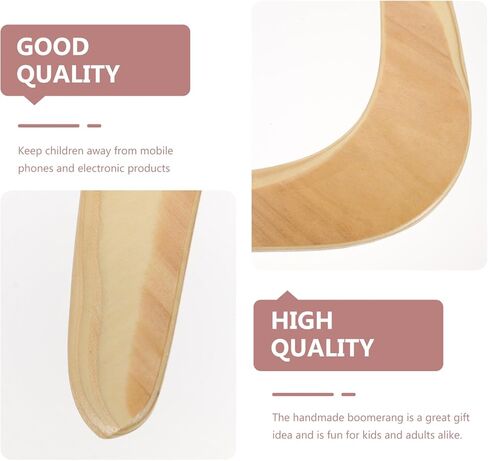 Gatuida Boomerang للأطفال والكبار: رمي Boomerangs على شكل حرف V عائد Boomerang مصنوع يدويًا من الخشب Boomerang لعبة صيد سريع للنساء والرجال in Kuwait