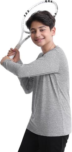 Cosy Pyro 5-Pack Boys Youth Long Sleeve Dry Fit T-Shirt Moisture Wicking Athletic Round Neck Tees in Kuwait