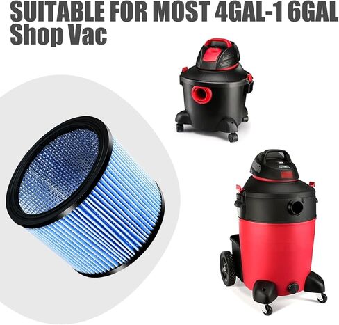 فلتر خرطوشة 90304 متوافق مع المكنسة الكهربائية الرطبة والجافة من Shop Vac Most سعة 4-16 جالون in Kuwait