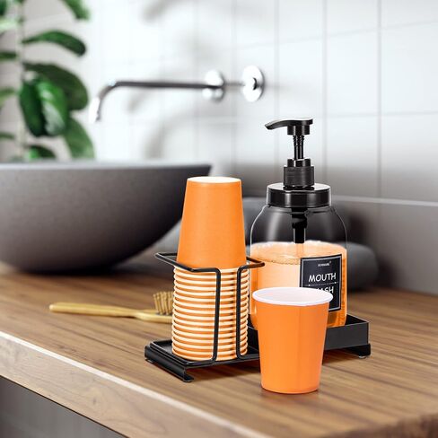 4 أوقية 50 عبوة صغيرة من أكواب غسول الفم للحمام للاستعمال مرة واحدة، أكواب ورقية للحمام، أكواب ورقية إسبرسو، أكواب ورقية صغيرة للوجبات الخفيفة، إسبرسو الحمام مثالية للمنزل والشقق السكنية RVS Campers (أسود) in Kuwait