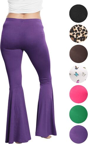 STRETCH IS COMFORT Women’s Plus Size Oh So Soft Pull On Stretchy Bell Bottom Flare Pants| XL-7X in Saudi Arabia