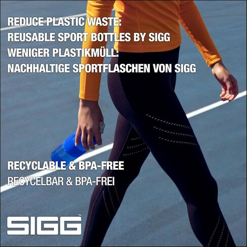 Sigg - Sports Water Bottle - Hero Anthracite - Squeezable - Leakproof - Lightweight - Dishwasher Safe - BPA Free - 20 Oz, Grey in Saudi Arabia
