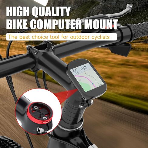 حامل غطاء علوي لجذع الدراجة - حامل سماعة رأس لجذع الدراجة من سبائك الألومنيوم لـ Garmin 25 200 130 500 510 520 520 800 810 820 1000 1030، Wahoo Elemnt، Bryton، Cateye Cycling GPS Computer in Kuwait