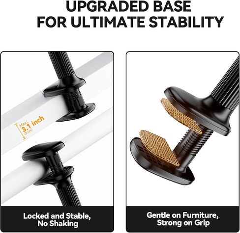 FlyCoco Gooseneck Tablet Stand Holder, [Upgraded] Mount Holder Clip with Flexible Long Arm for Bed, Compatible with iPad Pro Air/iPhone/Kindle Fire/Switch or Other 4-13" Device, Black in Saudi Arabia
