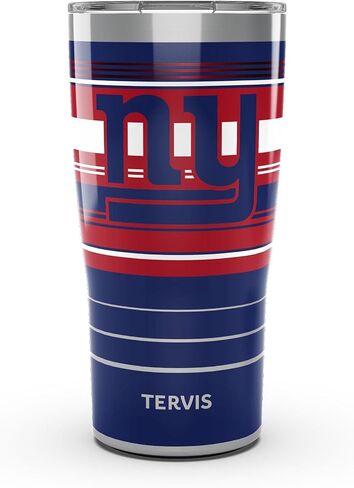 Tervis NFL New York Giants - Hype Stripes Made in USA Double Walled Insulated Tumbler Travel Cup Keeps Drinks Cold & Hot, 16oz, Classic in Saudi Arabia