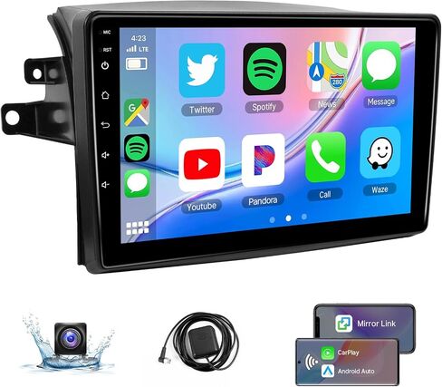 Leadfan Car Radio for Toyota Sienna 2004-2010 Stereo with Wireless CarPlay Android Auto, 9 Inch IPS Touchscreen in-Dash Bluetooth WiFi GPS Navigation Voice Control Unit MirrorLink SWC Backup Camera in Saudi Arabia