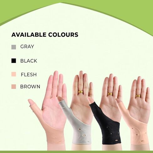 دعامات جل للإبهام (4 قطع) - دعامة معصم مضادة للماء للجنسين مع دعم الإبهام - دعامة اليد لآلام التهاب المفاصل - فائقة النعومة ومريحة - مصنوعة من مطاط اللاتكس (أسود) in Kuwait