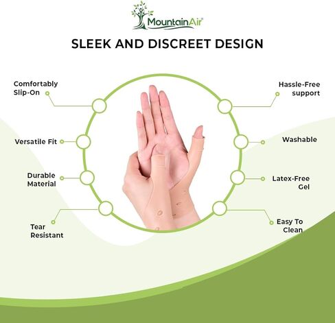 دعامات جل للإبهام (4 قطع) - دعامة معصم مضادة للماء للجنسين مع دعم الإبهام - دعامة اليد لآلام التهاب المفاصل - فائقة النعومة ومريحة - مصنوعة من مطاط اللاتكس (أسود) in Kuwait