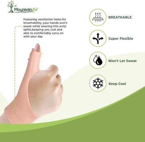 دعامات جل للإبهام (4 قطع) - دعامة معصم مضادة للماء للجنسين مع دعم الإبهام - دعامة اليد لآلام التهاب المفاصل - فائقة النعومة ومريحة - مصنوعة من مطاط اللاتكس (أسود) in Kuwait