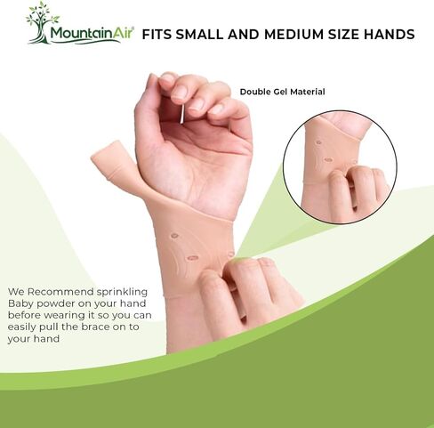 دعامات جل للإبهام (4 قطع) - دعامة معصم مضادة للماء للجنسين مع دعم الإبهام - دعامة اليد لآلام التهاب المفاصل - فائقة النعومة ومريحة - مصنوعة من مطاط اللاتكس (أسود) in Kuwait