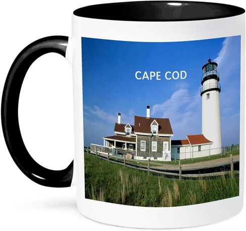 3dRose Lighthouse on Cape Cod in Massachusetts Ceramic Mug, 11-Ounce in Saudi Arabia