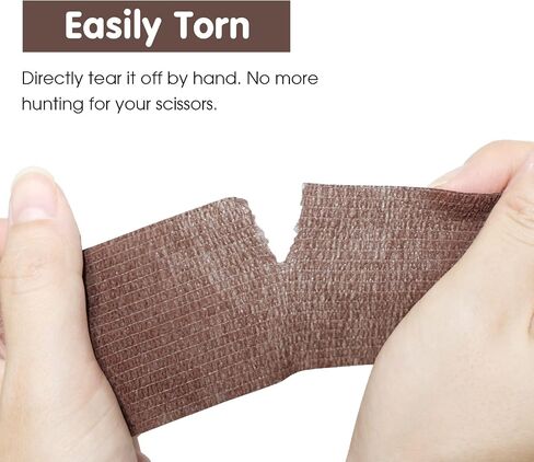 Self Stick Cohesive Bandage Latex 1"x5 Yards First Aid Bandages Stretch Sport Wrap Vet Tape for Wrist Ankle Sprain and Swelling,Skin in Saudi Arabia