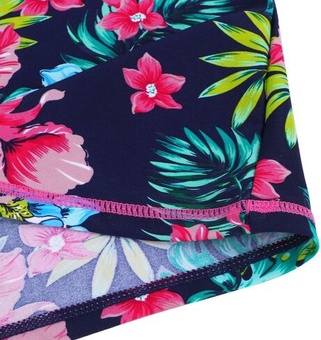 Girls Two Piece Swimsuit Floral UPF 50+ Rash Guard Set Kids Beach Swimwear in Saudi Arabia