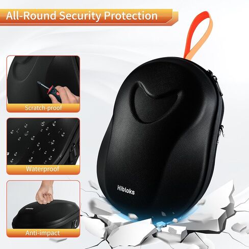 حقيبة حمل صلبة من HiBloks مع منفذ شحن مغناطيسي لجهاز Apple Vision Pro، حقيبة تخزين ذات سعة كبيرة لسماعات Apple Vision Pro والبطارية/المحول/الكابلات، حقيبة سفر محمولة in Kuwait