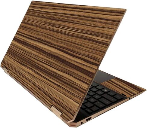 غطاء MIGHTY SKINS لجهاز HP Spectre x360 مقاس 15 بوصة (2020) - خشب الحمار الوحشي الداكن | غطاء ملتف واقٍ ومتين وفريد ​​من نوعه من الفينيل | سهل التطبيق والإزالة وتغيير الأنماط | صنع في الولايات المتحدة الأمريكية in Saudi Arabia