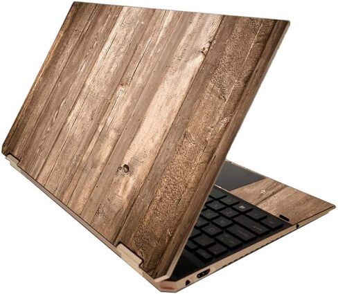 غطاء MIGHTY SKINS لجهاز HP Spectre x360 مقاس 15 بوصة (2020) - خشب الحمار الوحشي الداكن | غطاء ملتف واقٍ ومتين وفريد ​​من نوعه من الفينيل | سهل التطبيق والإزالة وتغيير الأنماط | صنع في الولايات المتحدة الأمريكية in Saudi Arabia