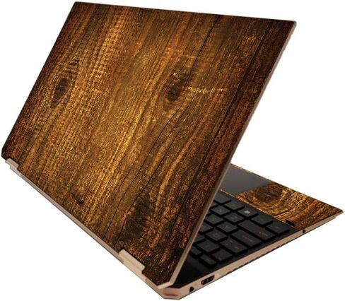 غطاء MIGHTY SKINS لجهاز HP Spectre x360 مقاس 15 بوصة (2020) - خشب الحمار الوحشي الداكن | غطاء ملتف واقٍ ومتين وفريد ​​من نوعه من الفينيل | سهل التطبيق والإزالة وتغيير الأنماط | صنع في الولايات المتحدة الأمريكية in Saudi Arabia