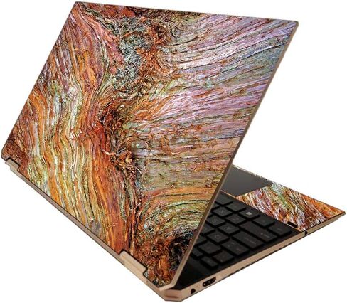 غطاء MIGHTY SKINS لجهاز HP Spectre x360 مقاس 15 بوصة (2020) - خشب الحمار الوحشي الداكن | غطاء ملتف واقٍ ومتين وفريد ​​من نوعه من الفينيل | سهل التطبيق والإزالة وتغيير الأنماط | صنع في الولايات المتحدة الأمريكية in Saudi Arabia