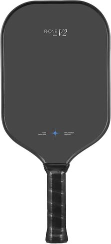 R-One Elongated Carbon Fiber Pickleball Paddle - 2023 Pickleball Racket with Long Handle - T700 Raw Carbon Fiber - Frosted Spin Surface - USAPA Approved by Nicol Pickleball in Saudi Arabia