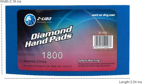 Z-Lion Resin Diamond Hand Sanding Pads for Stone Glass Ceramic Marble Granite,Set of 4 Pcs in Saudi Arabia