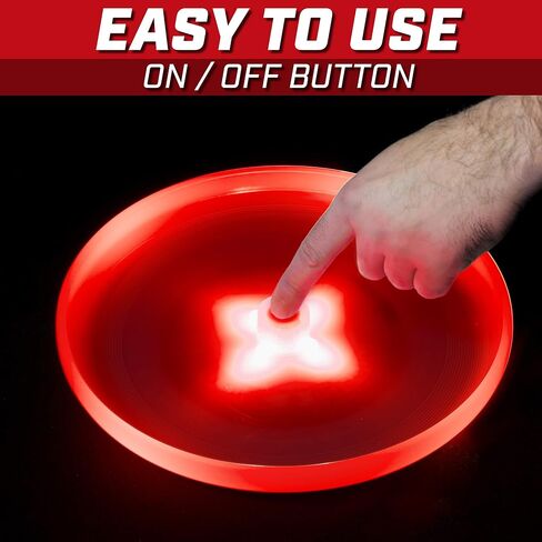 GoSports Ultimate Light Up Flying Disc - 175 Grams with 4 LEDs - Multi, Red, or Blue in Saudi Arabia