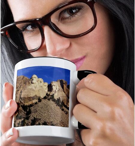 3dRose Mt Rushmore National Memorial, South Dakota, USA Mug, 11 oz, Ceramic in Saudi Arabia