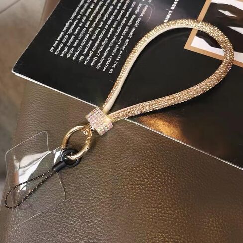 Cellphone Lanyard, Detachable Bling Phone Wrist Strap with Tether Tab, Hands-Free Wristlet Bracelet Phone Charm in Saudi Arabia