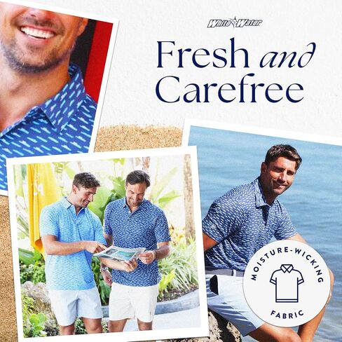 White Water Coast Short Sleeve Polo Shirt in Kuwait