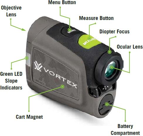 Vortex Optics Blade Series Golf Laser Rangefinders - البطولة القانونية، وضع PinSpotter، وضع المنحدر (نموذج محدد)، مغناطيس العربة، مقاوم للماء، مقاوم للصدمات - ضمان غير محدود وغير مشروط in Kuwait