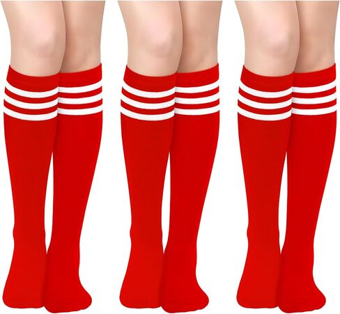 Olreco Knee High Socks for Women Knee Socks for Women Long Socks Tube Socks Tall Socks Striped Socks Halloween Socks Cotton in Saudi Arabia