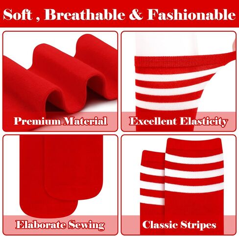 Olreco Knee High Socks for Women Knee Socks for Women Long Socks Tube Socks Tall Socks Striped Socks Halloween Socks Cotton in Saudi Arabia