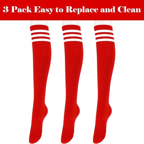 Olreco Knee High Socks for Women Knee Socks for Women Long Socks Tube Socks Tall Socks Striped Socks Halloween Socks Cotton in Saudi Arabia