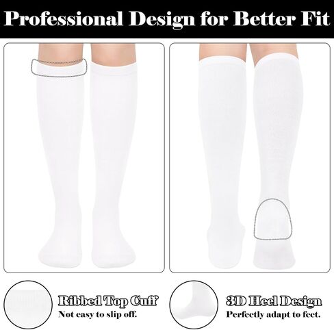 Olreco Knee High Socks for Women Knee Socks for Women Long Socks Tube Socks Tall Socks Striped Socks Halloween Socks Cotton in Saudi Arabia