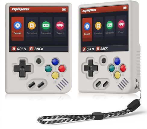 حافظة KPSIHRIO لوحدة التحكم في الألعاب المحمولة Miyoo Mini Plus، مع حبل معصم لوحدة التحكم في الألعاب الصغيرة من السيليكون لملحقات وحدة التحكم في الألعاب المحمولة Miyoo مقاس 3.5 بوصة (الجراب فقط) (أرجواني) in Kuwait