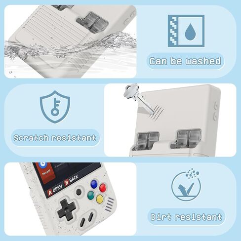 حافظة KPSIHRIO لوحدة التحكم في الألعاب المحمولة Miyoo Mini Plus، مع حبل معصم لوحدة التحكم في الألعاب الصغيرة من السيليكون لملحقات وحدة التحكم في الألعاب المحمولة Miyoo مقاس 3.5 بوصة (الجراب فقط) (أرجواني) in Kuwait