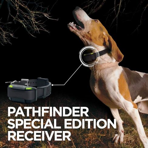 طوق Dogtra Pathfinder SE الإضافي بنظام تحديد المواقع LED بطول 9 أميال و21 كلبًا قابل للتوسيع مقاوم للماء وتتبع نظام تحديد المواقع العالمي (GPS) والتدريب، طوق إلكتروني LED مع معدل تحديث لمدة ثانيتين، بدون رسوم اشتراك، خريطة قمر صناعي مجانية in Kuwait