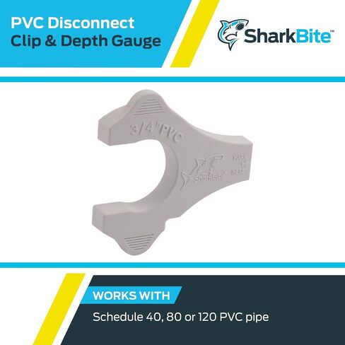SharkBite 1 Inch PVC Disconnect Clip, Push to Connect, PVC IPS (Iron Pipe Size), UIP714A in Saudi Arabia